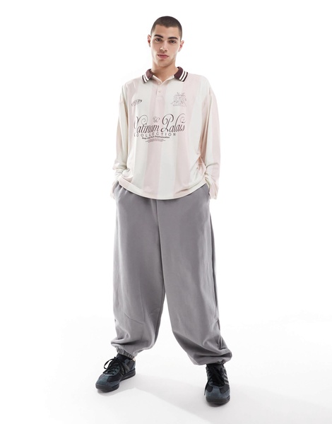 ASOS DESIGN balloon fit sweatpants in gray