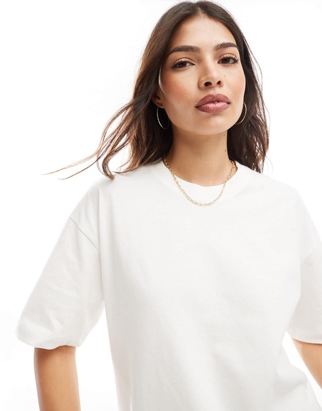 Cotton On boxy oversized tee in white