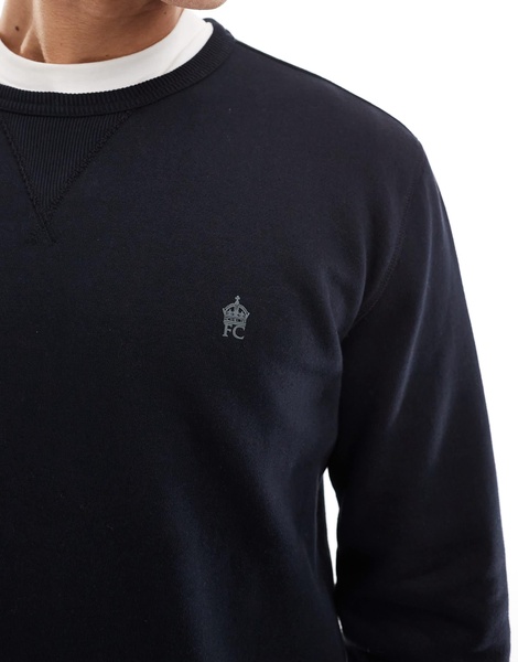 French Connection classic logo sweatshirt in navy