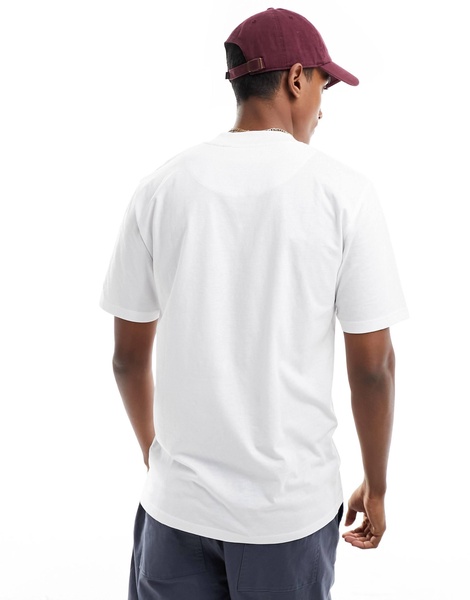 Brave Soul high neck T-shirt in white