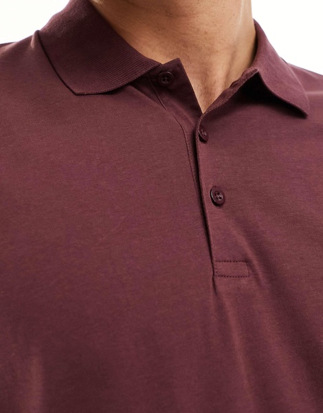 Brave Soul polo in burgundy