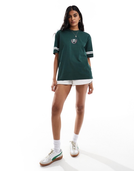 Cotton On oversized v neck athletic t-shirt