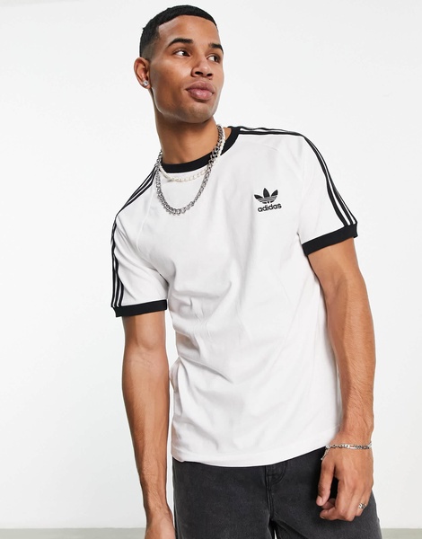 adidas Originals Adicolor crewneck t-shirt in white