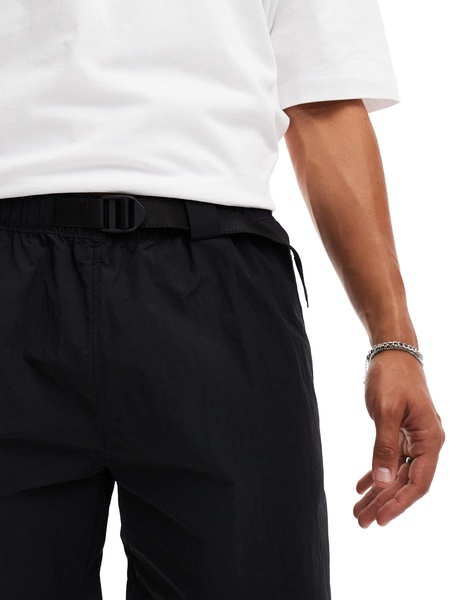 Dickies Jackson Tape belt shorts in black