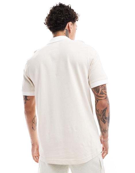 adidas Originals adicolor 3 stripe t-shirt in off white