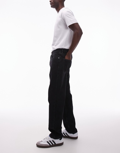 ARKET Coast relaxed tapered jeans in black