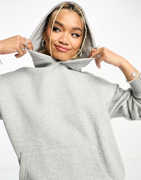 Cotton On classic hoodie in gray heather