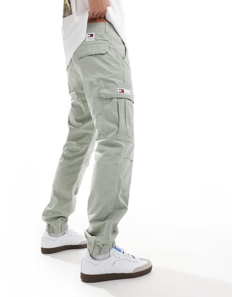 Tommy Jeans Ethan cargo pants in gray