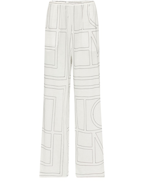 Monogram cotton pyjama pants