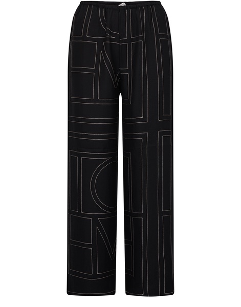 Monogram pyjama silk pants