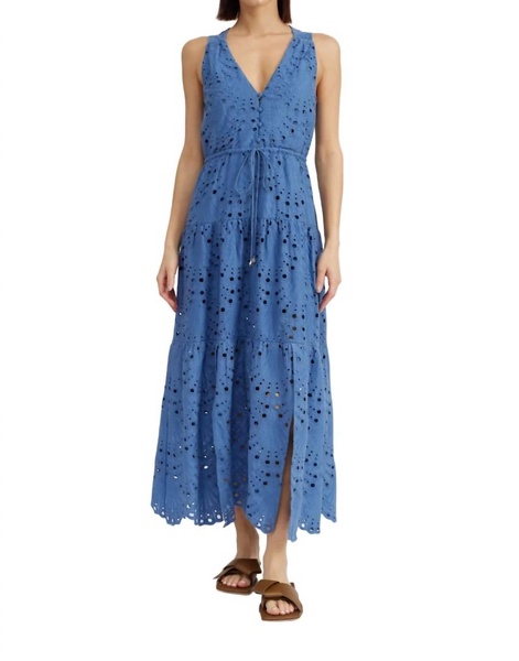 sora maxi dress in blue