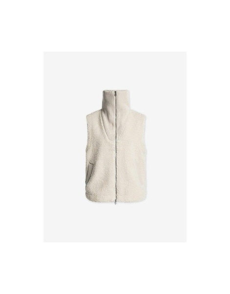 Varley Aspen Fleece Gilet Col: Egret Cream, Size: L