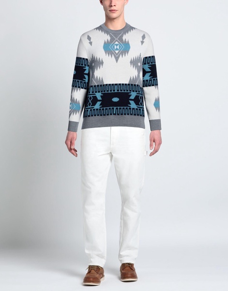 Icon jacquard virgin wool sweater