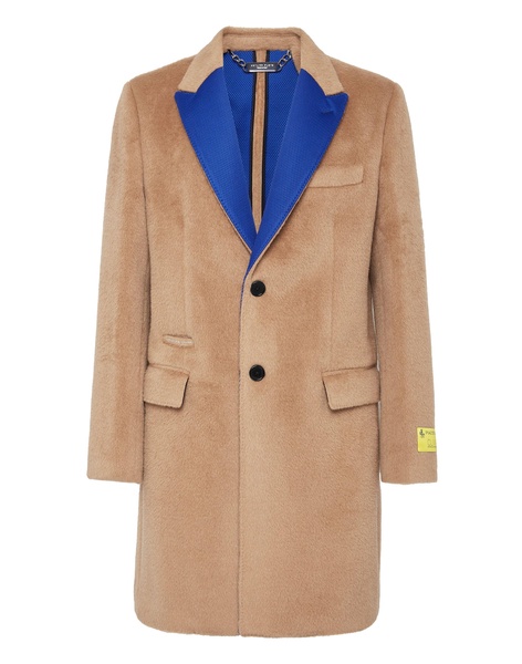 single-breasted wool coat