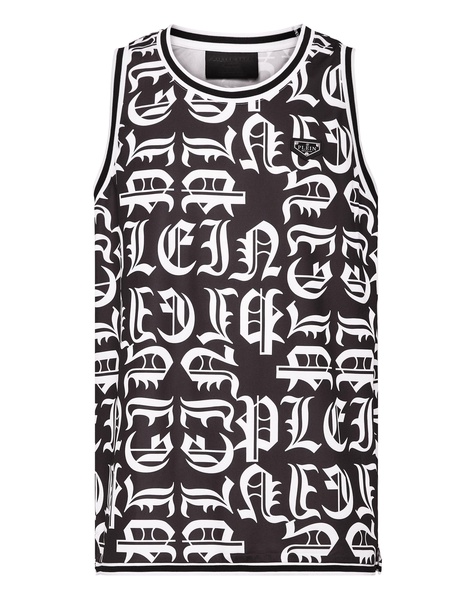 basket tank top gothic plein