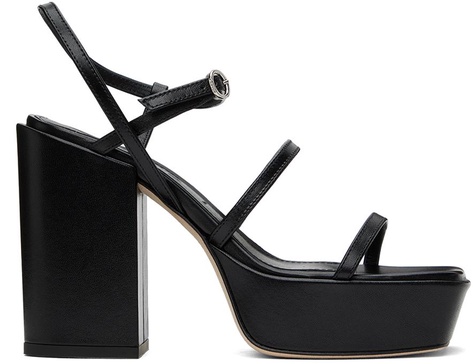 Black Katalin Heeled Sandals