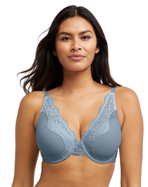 Bali Women's Lace Underwire Bra, One Smooth U Comfort Stretch Full-Coverage Convertible Bra