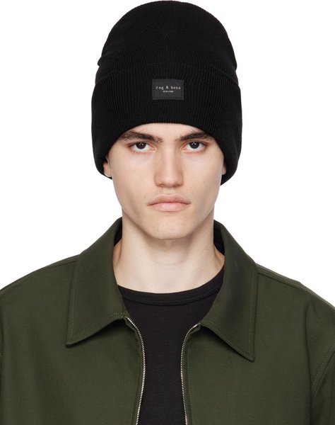 Black Addison Beanie