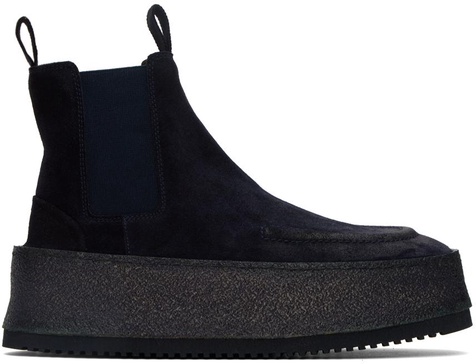 SSENSE Exclusive Navy Parapana Beatles Boots