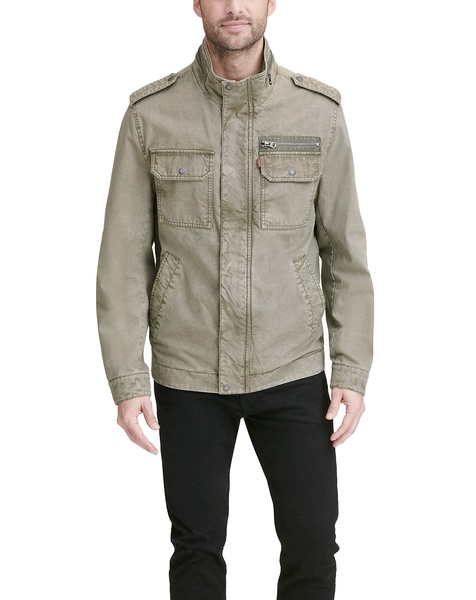 Levi's Men's Washed Cotton Military Jacket