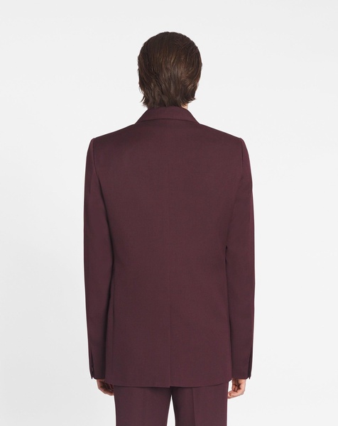 Single-breasted wool jacket