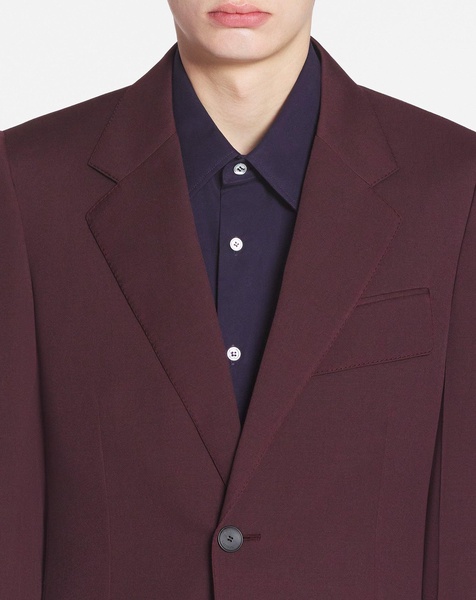 Single-breasted wool jacket