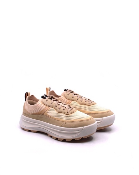 women's ona 503 knit low sneaker in white peach/nova sand