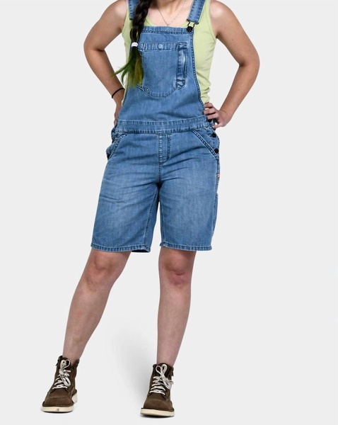 hemp utility shortalls - 9 inseam in indigo