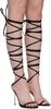 Black Sergio Rossi Edition Shibari Heeled Sandals