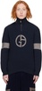 Navy Zip Sweater