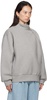 Gray Zipped Sweatshirt