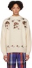 Off-White Flower Embroidery Sweater