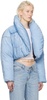 Blue Cropped Down Jacket