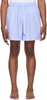 Blue Drawstring Pyjama Shorts