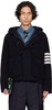 Navy 4-Bar Duffle Coat