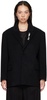 Black Bijoux Pin Blazer