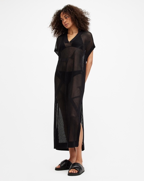 A Star Mesh Maxi Dress