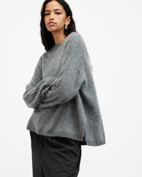 Rebel Brushed Cashmere Crew Neck Sweater