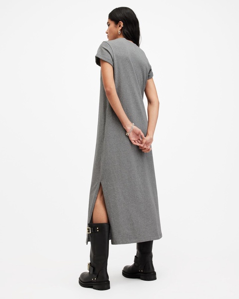 Anna Crew Neck Short Sleeve Maxi Dress