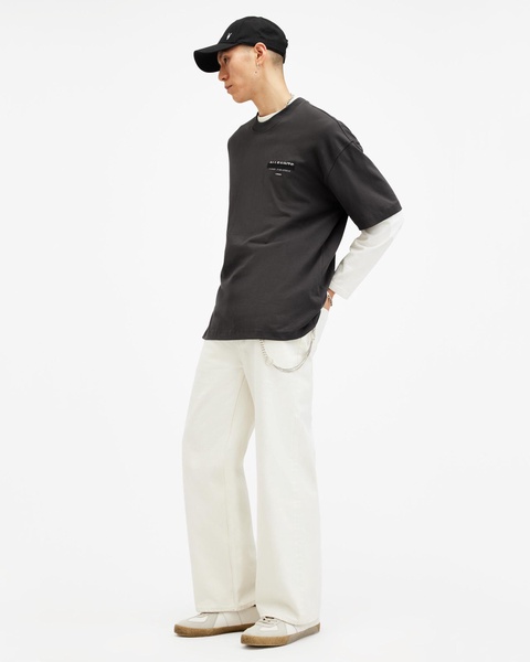 Redact Oversized Embroidered Logo T-Shirt