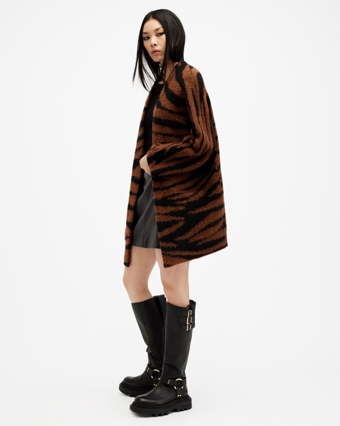 Zoe Oversized Tiger Stripe Cardigan