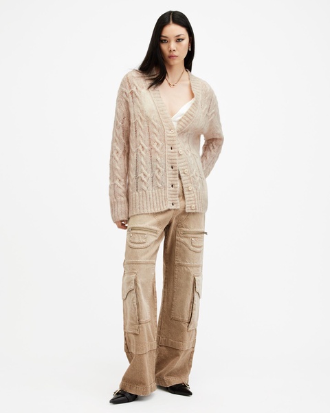 Regan Cable Knit Relaxed Fit Cardigan