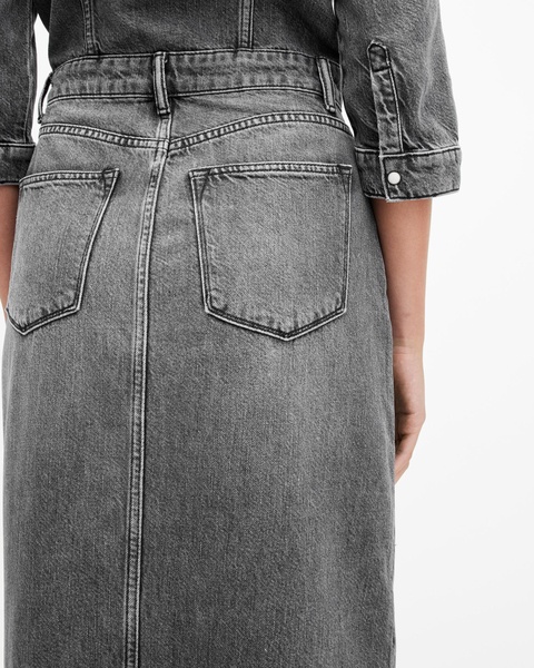 Blair Long Sleeve Denim Maxi Dress