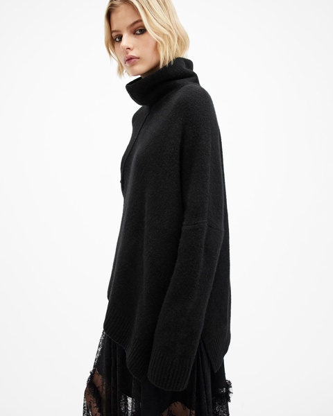 Lock Roll Neck Relaxed Fit Sweater