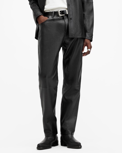 Lynch Straight Fit Leather Pants