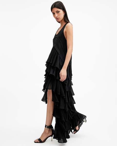 Cavarly Tiered Ruffle Maxi Dress