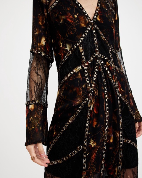 Bryn Embellished Panelled Maxi Dress