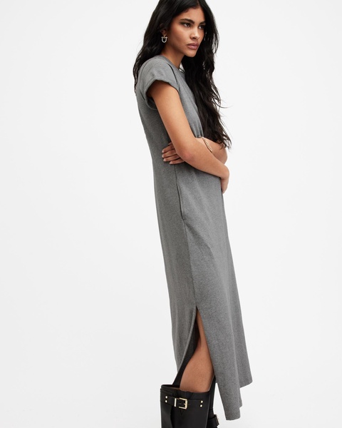 Anna Crew Neck Short Sleeve Maxi Dress