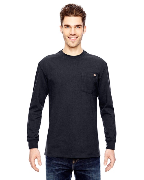 Dickies Men's Big-Tall Long Sleeve Heavyweight Crew Neck, Dark Navy, XXX-Large