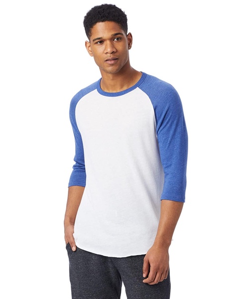 Alternative Men's Baseball Tee, Keeper Crewneck Raglan Shirt